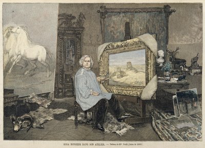 Rosa Bonheur (1822-99) nel suo studio, da 